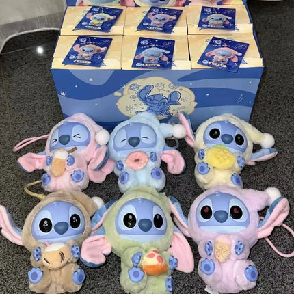 2025 Stitch Eat Some Thing Before Sleep Series Vinyl Blind Box Bag Pendant Cute Doll Mystery Box Toy Birthday Surprise Gift