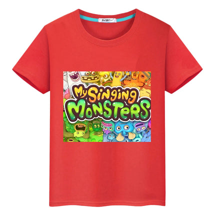 My Singing Monsters kids Casual T-shirt Anime Tees Short Print Tops y2k boys girl clothes O-Neck Summer Kawaii Children clothing