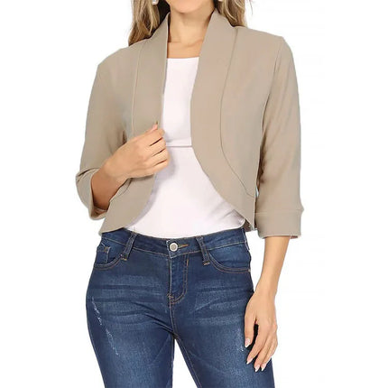Women Fashion Long Sleeve Cardigan Casual Suit Jacket Spring Female Top Autumn Professional Wear Korean Coat S-5XL