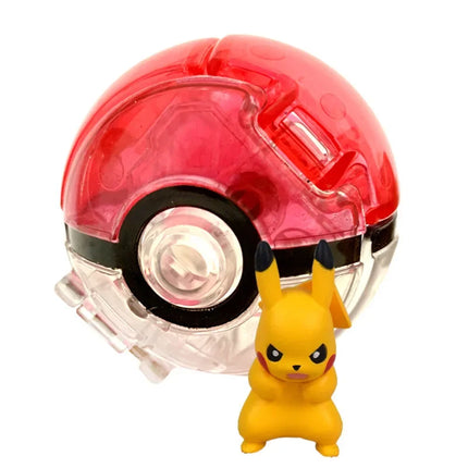 Pokemon Elf Ball Pokeball Anime Figure Cartoons Pikachu Charizard Piplup Kyogre Pocket Monster Pet Anime Action Model Toy Gifts