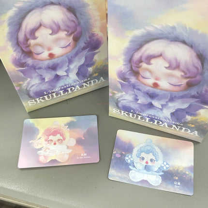 Genuine Skullpanda V2 L'Impressionnisme Series Blind Box Skullpanda Vinyl Plush Pendant Doll Mystery Box Collect Toy Girl'S Gift