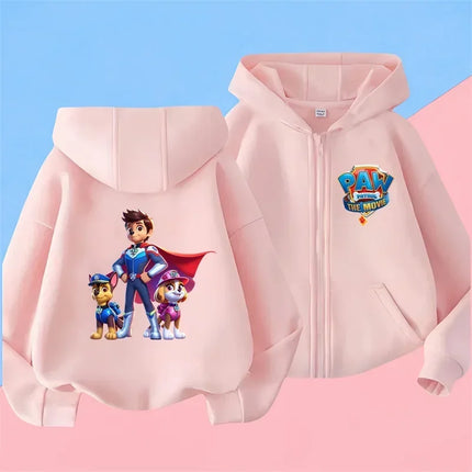 2025 Disney Minnie Mouse Girl Cartoons Kawaii Girl Clothes zipper Hoodie Boy Children Top Caricature Fashion Disneyland Trip