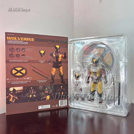 Mezco Deadpool Wolverine Figure X-Mem Action Figures Wolverine Deadpool Super Hero Series Joints Movable Model Toys Collection