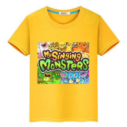 My Singing Monsters kids Casual T-shirt Anime Tees Short Print Tops y2k boys girl clothes O-Neck Summer Kawaii Children clothing