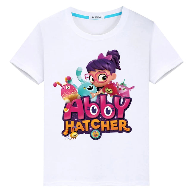 Abby Hatcher Print cartoons T-shirtCute Short boy girl clothes Summer 100%Cotton Tops pride tshirt anime Tees y2k kid Day gift