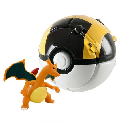Pokemon Elf Ball Pokeball Anime Figure Cartoons Pikachu Charizard Piplup Kyogre Pocket Monster Pet Anime Action Model Toy Gifts