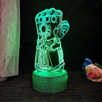 7 colors no remote / Black Crackle Base 13