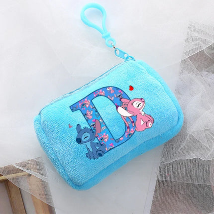 Disney Stitch Kawaii Coin Purse for Children Anime Cartoon Cute Wallet Boys Girls Key Card Storage Pouch Portable Clutch Bag