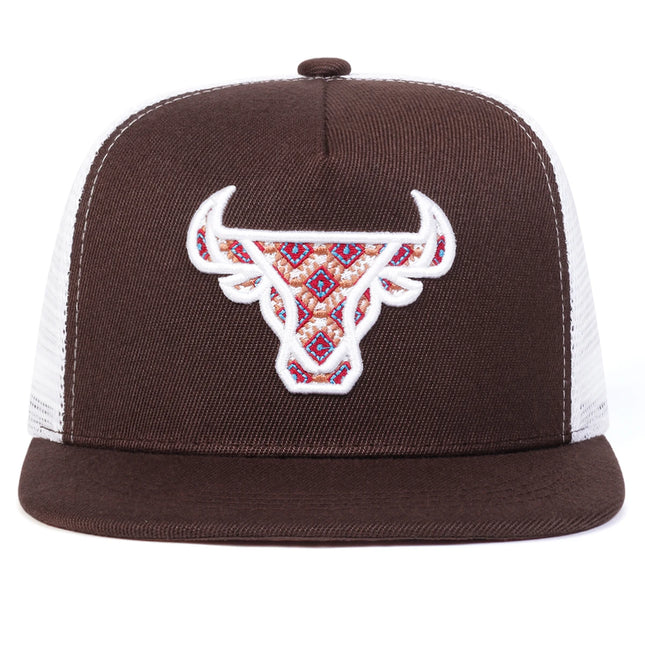 Unisex Ox Head Embroidery Hip-hop Net Hats Spring Summer Outdoor Adjustable Casual Baseball Caps Sunscreen Hat Cap