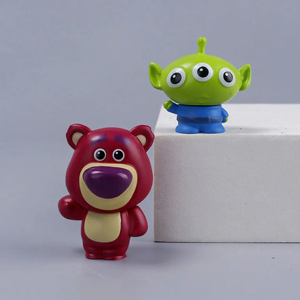 8pcs-Anime Figures Toy Story 4 Woody Buzz Lightyear 5cm Q Version Action Mini Dolls Kids Toys Model for Children Christmas Gift