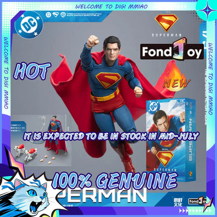 Fondjoy Toys 2025 Superman Figurine Movie Superman 19cm 1/9 Action Figure DC Multiverse Model Doll Original Model Ornament Gifts