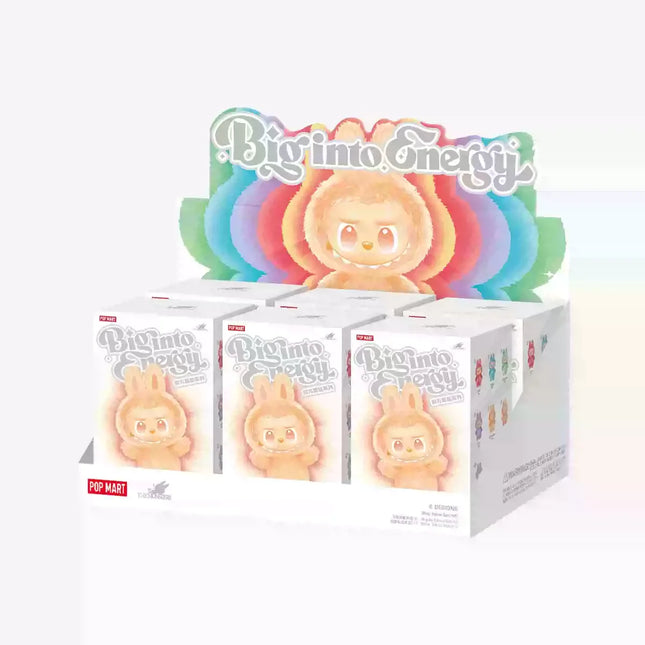 Popmart Labubu V3 The Monster Big Energy Series Blind Box Vinyl Plush Doll Pendant Gradient Color Doll Mystery Box Surprise Gift