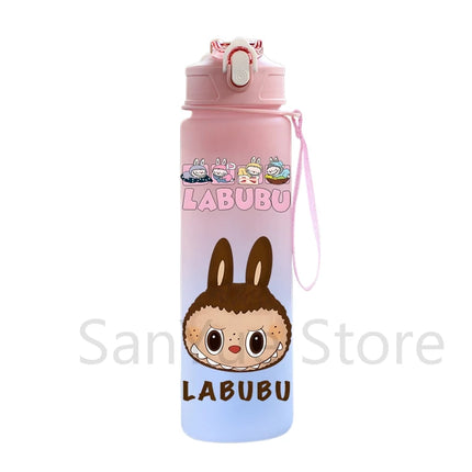 750Ml Cute Cartoon Printed Water Bottle Teenger Student Large Capacity Drinking Portable Outdoor Sport Water Cup Kid Gift
