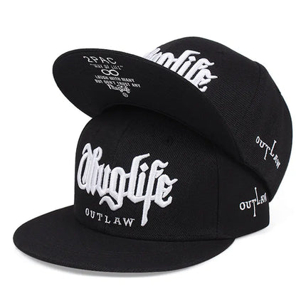 2025 Fashion Fastball CAP Thuglife Embroidery Hiphop Baseball Cap Snapback Hat Adult Outdoor Casual Sun Casual Bone Dropshipping