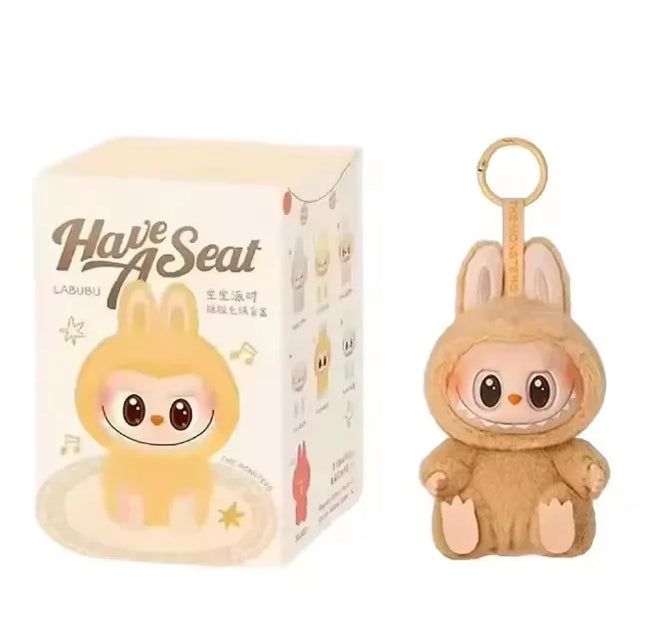 For Labubu Kawaii Monster V3 Blind Box Series PVC Labubu Macaron Pendant Doll Monster Keychain Birthday Christmas Gift