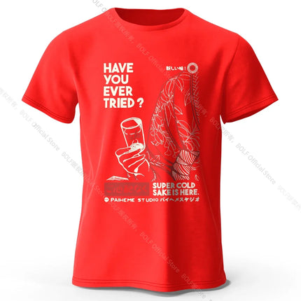 Hand-drawn Japanese Art T-shirt - Urban Kawaii Design for Men Women 100% Cotton Streetwear