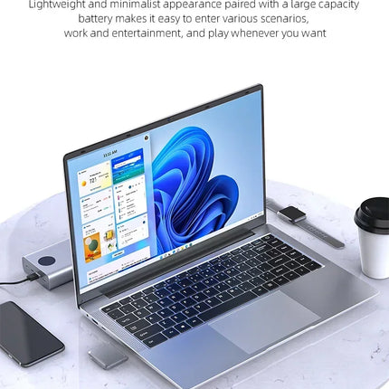 NEW 14.1'' Slim Office Laptop  Windows 11 Intel i7-7500U 12GB RAM 512GB 1TB SSD Intel ATOM X7 1920*1080 Office Study Computer PC