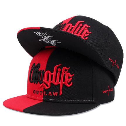 2025 Fashion Fastball CAP Thuglife Embroidery Hiphop Baseball Cap Snapback Hat Adult Outdoor Casual Sun Casual Bone Dropshipping