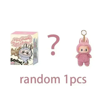 Til 2025 Labubu Heartbeat Macaron Emalje Monster Ansigt Blind Box PVC Statue Skrivebordsdekoration Sød Dukke Børnefødselsdagsgave