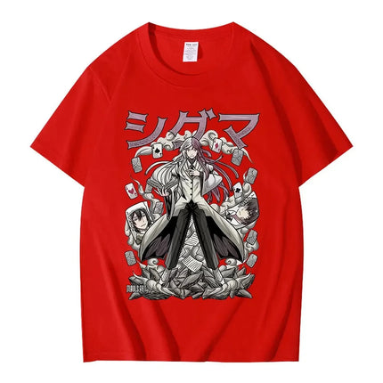 Anime Bungou Stray Dogs T-Shirt Sigma Manga Graphic Tshirts Men Women Harajuku Casual Cotton Oversized Short Sleeve T Shirts Top