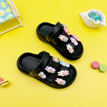 Fashion Popular Cartoon Slippers New Flats Bottom Boys and Girls Non-Slip Soft Bottom Sandals 811