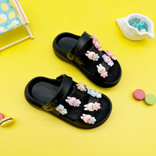 Fashion Popular Cartoon Slippers New Flats Bottom Boys and Girls Non-Slip Soft Bottom Sandals 811