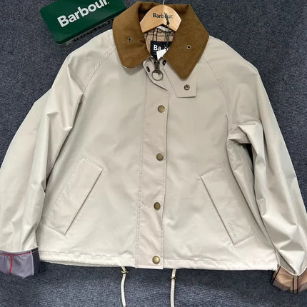 B@r Sofie Women's Wax-Free Short Waterproof Windbreaker Jacket