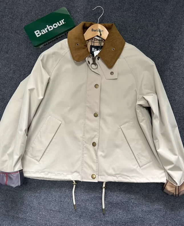 B@r Sofie Women's Wax-Free Short Waterproof Windbreaker Jacket