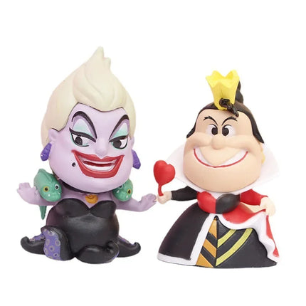 6pcs/set Disney Maleficent PVC Action Figure Dolls Villains Series Evil Queen Model Car Ornament Kids Toys Cake Decoration Gifts