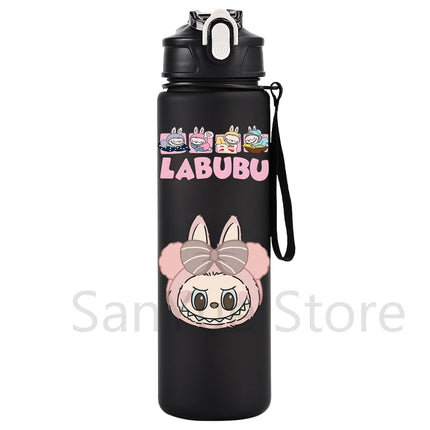 750Ml Cartoon Printed Water Bottle Teenger Student Drinking Portable Cartoon Large Capacity Outdoor Sport Water Cup Kid Gift