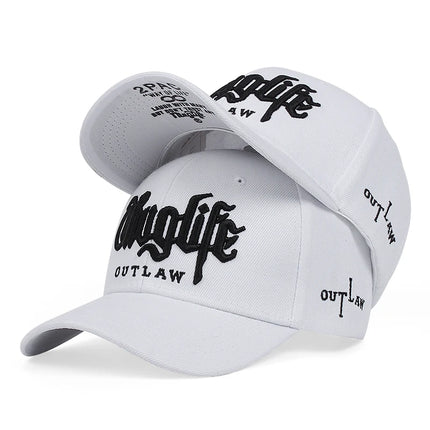 2025 Fashion Fastball CAP Thuglife Embroidery Hiphop Baseball Cap Snapback Hat Adult Outdoor Casual Sun Casual Bone Dropshipping