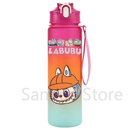750Ml Cartoon Printed Large Capacity Water Bottle Teenger Student Drinking Portable Cartoon Outdoor Sport Water Cup Kid Gift