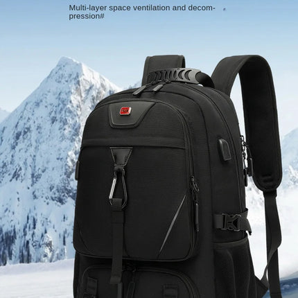 15.6/17.3" Travel Backpack Men Business Backpack School Expandable USB Bag Large Capacity Laptop Waterproof Fashion Backpack