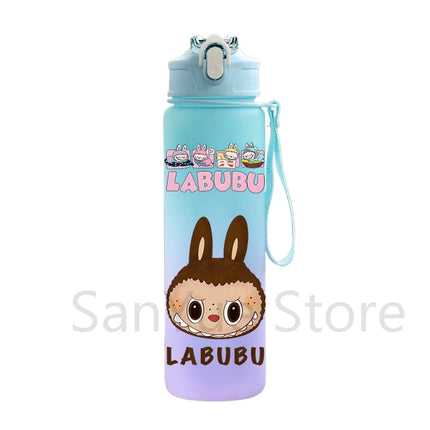 750Ml Cute Cartoon Printed Water Bottle Teenger Student Large Capacity Drinking Portable Outdoor Sport Water Cup Kid Gift