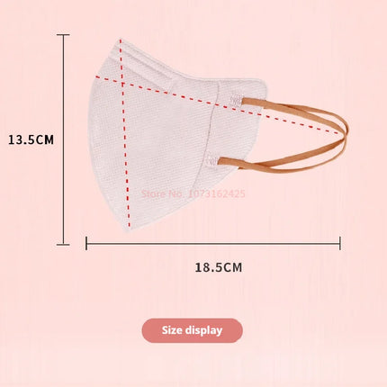 Morandi Disposable Face Mask Japanese Style 4-Layer 3DStereo Meltblown Protective Fashion Breathable Mascarilla Dustproof Masque