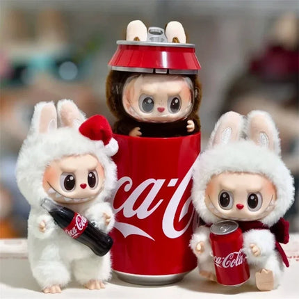 POP MART Original Quality Goods Labubu Blind Box Coca Cola Series Labubu Pendant Doll Monster Keychain Birthday Christmas Gift