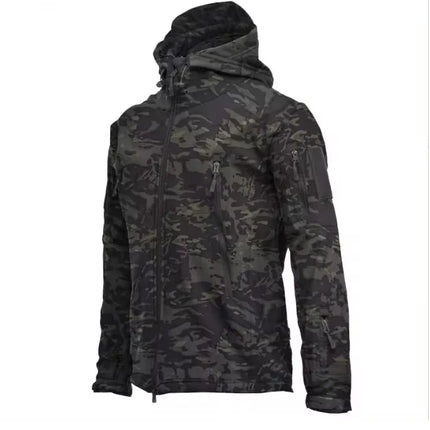 Military Shark Skin Soft Shell Jackets Men Tactical Windproof Waterproof jacket men Army Combat Jackets Mens Hooded Bomber Coats