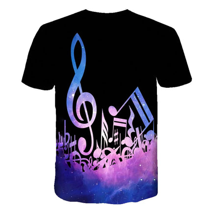 2021 New Men 3d Guitar Printed Fashion Hot Short Sleeves T Shirt Daily Short Sleeve Tee Tshirt Female Psychedelic Clothes