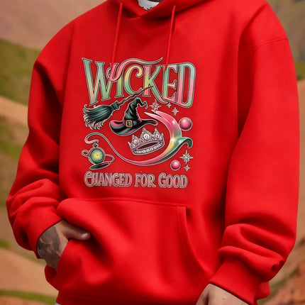 Men's and Boys' "Wicked" Musical-Inspired Hoodies - "Wicked Changed For Good" Graphic Print