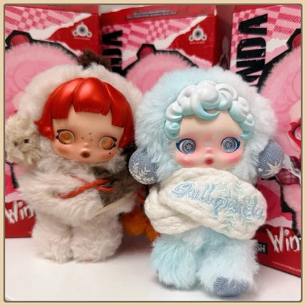 Genuine SKULLPANDA Winter Music Series Blind Box Pendant Plush Doll Mystery Box Toys Cute Action Figure Pendent Ornament Gift