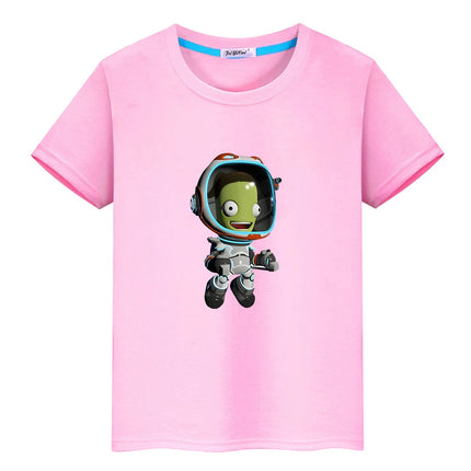 Kerball Space Program T-shirts Game Printing Short Sleeve Casual Tee-shirt 100% Cotton Summer Kawaii Graphic Tshirt Boys/Girls