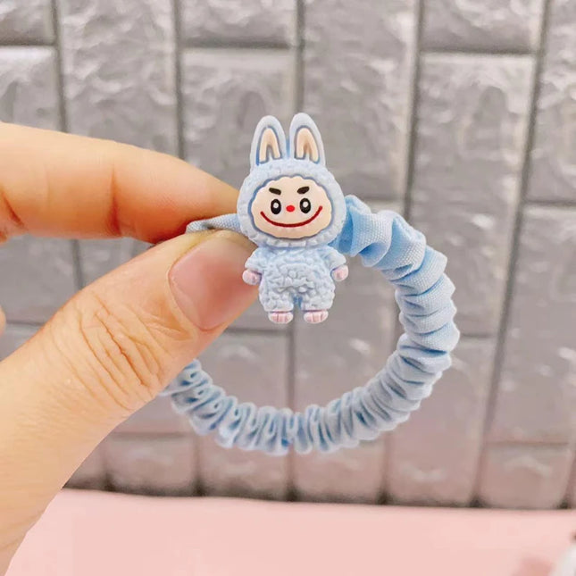 Cartoon Hair Ropes Cute Anime Women Elastic Hair Circle Hair Accessories Ponytail Kawaii Girls Holiday Gifts 2025