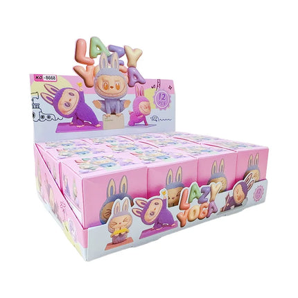 12pcs/Set Labubu Blind Box Mini Anime Figures Ornaments Dolls Fans Children Christmas Birthday Gift