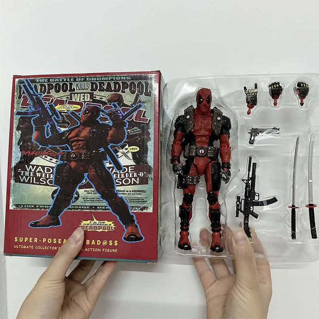 Yamaguchi Revoltech EPIC Deadpool Action Figure Ultimate X-Men Deadpool Super Hero Figure Toys Collectible Model Doll Gifts