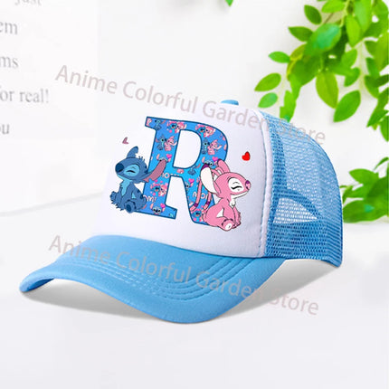 Disney Stitch Parent-child Baseball Cap Anime Cartoon Fashion Peaked Cap Men Women Kids Summer Sunscreen Shading Hat mesh Hats