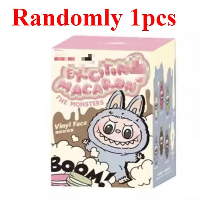 Keychain Pendant Heartbeat Macaron Vinyl Face Blind Box Plush Doll Handmade Gift
