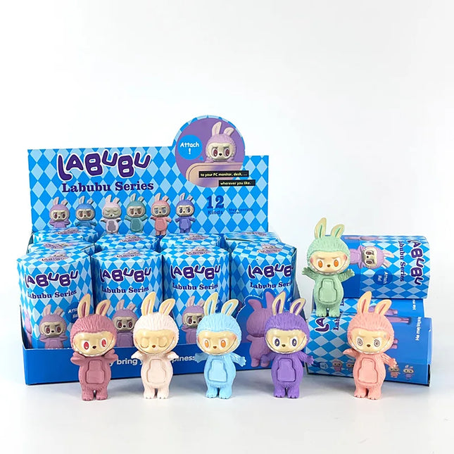 Labubu Hippers 1-12PCS Blind Box Figure Action Figurine Doll Collection Pvc Model Toys Wholesale Children Birthday Christmas