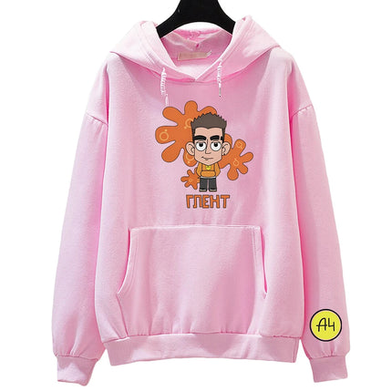 Футболка А4 Глент А4 Cartoon Anime Hoodies Boy Girl Long Sleeve Sweatshirt Boys Girls Casual Clothing Tops Kids Costume Hoody