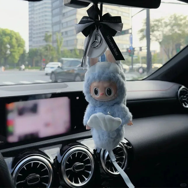 Labubu Merlion Polyvinyl Plush Pendant Singapore Limited Mermaid Doll Replica Keychain Toy Birthday Gift for Boys and Girls