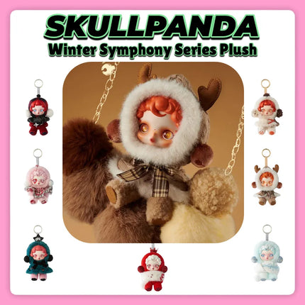 New Genuine Skullpanda Winter Music Series Pendant Sp Doll Blind Box Desktop Ornament Christmas Peripheral Exquisite Gift